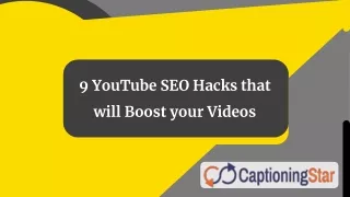 9 youtube seo hacks that