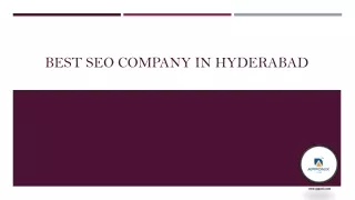 BEST SEO COMPANY IN HYDERABAD