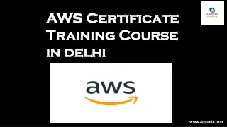 AWS Certification PPT delhi