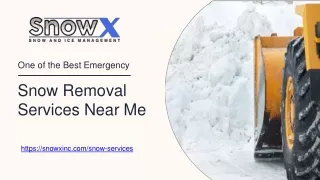 One of the Best Emergency Snow Removal Services Near Me| Snow X Inc