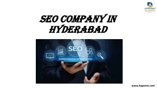 SEO Company in Hyderabad