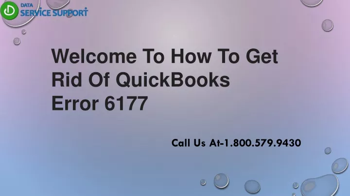 welcome to how to get rid of quickbooks error 6177