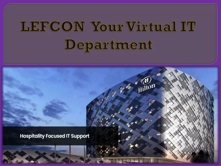 lefcon your virtual it department
