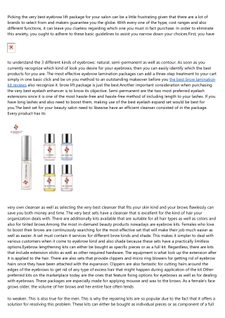 14 Questions You Might Be Afraid to Ask About trusted best brow lamination kit p