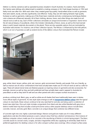 top dekton colour: The Good, the Bad, and the Ugly