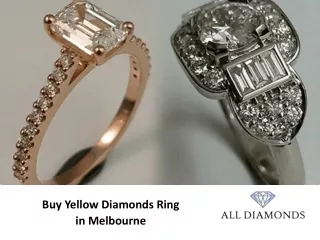 Buy Yellow Diamonds Ring in Melbourne