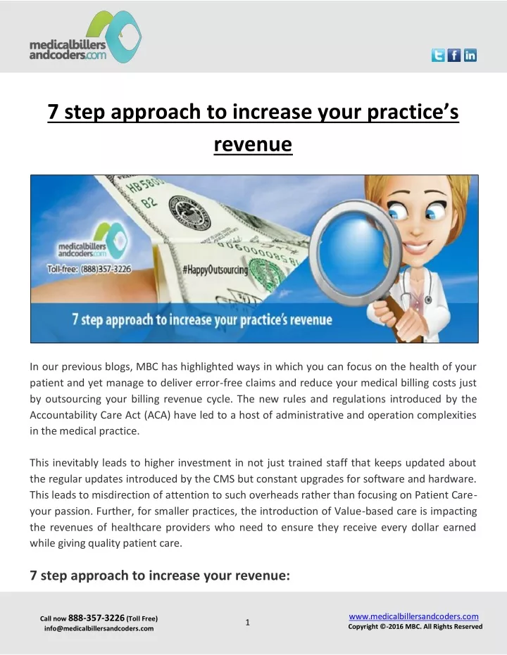 7 step approach to increase your practice