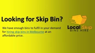 local skip bins hire melbourne