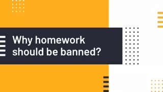 why homework should be banned