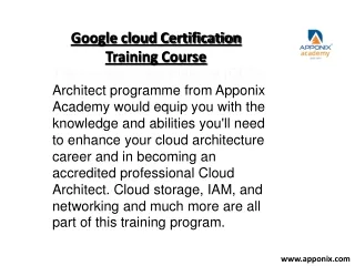 Google cloud ppt