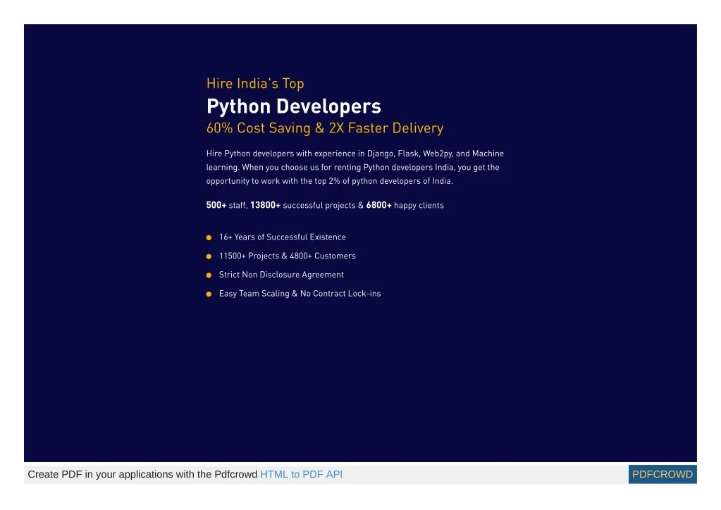 PPT - PixelCrayons: Hire Python Programmer in India (60% Cost Saving ...