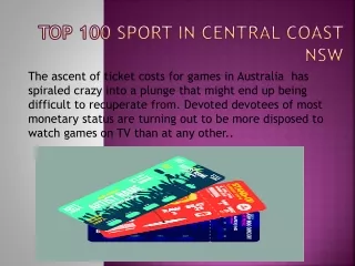 Top 100 Sport in Central Coast NSW