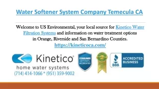 Water Softener System Company Temecula CA