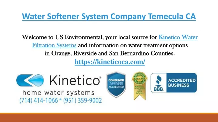 water softener system company temecula ca