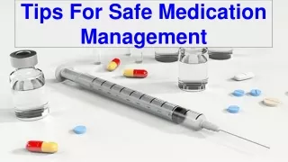 Tips For Safe Medication Management - Hazrat Ali Pharmacist