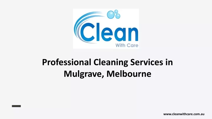 professional cleaning services in mulgrave
