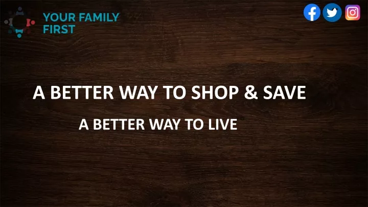 a better way to shop save