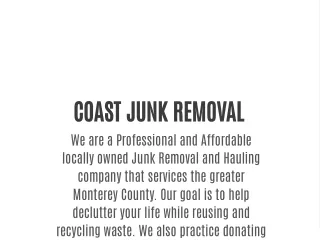 coast junk removal we are a professional