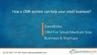 PPT - How CRM can help your small business_