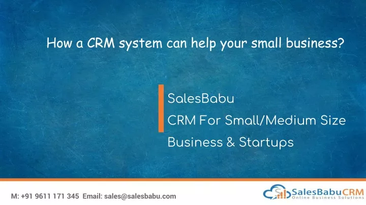 how a crm system can help your small business
