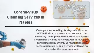 Keep the COVID-19 Virus at Bay with Coronavirus Sanitation  Naples