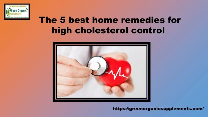 the 5 best home remedies for high cholesterol