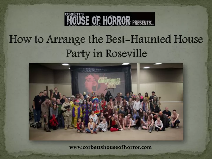 how to arrange the best haunted house party