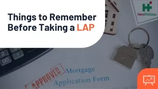 things to remember before taking a lap