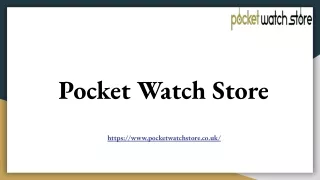 Mens Pocket Watch In UK