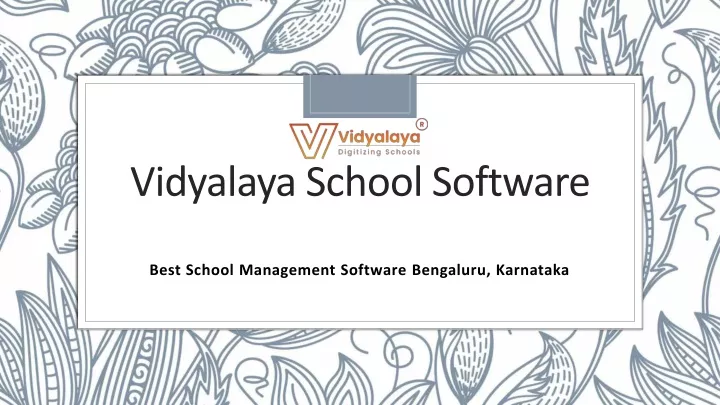 vidyalaya school software