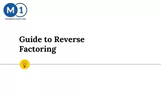 guide to reverse factoring