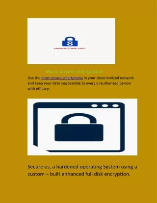 most secure smartphone use the most secure