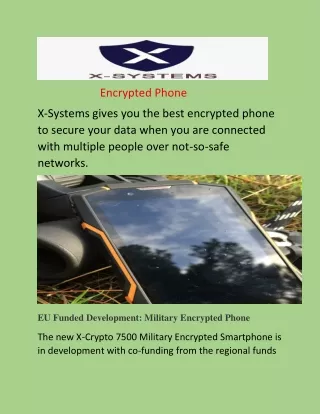 Encrypted Phone