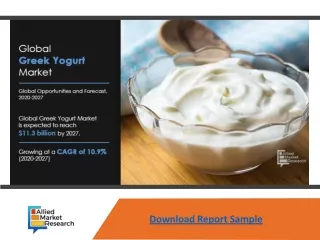 Greek Yogurt Market to Eyewitness Massive Growth by 2027