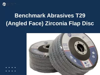 benchmark abrasives t29 angled face zirconia flap
