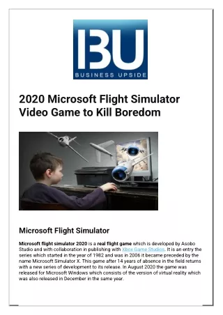 2020 microsoft flight simulator video game