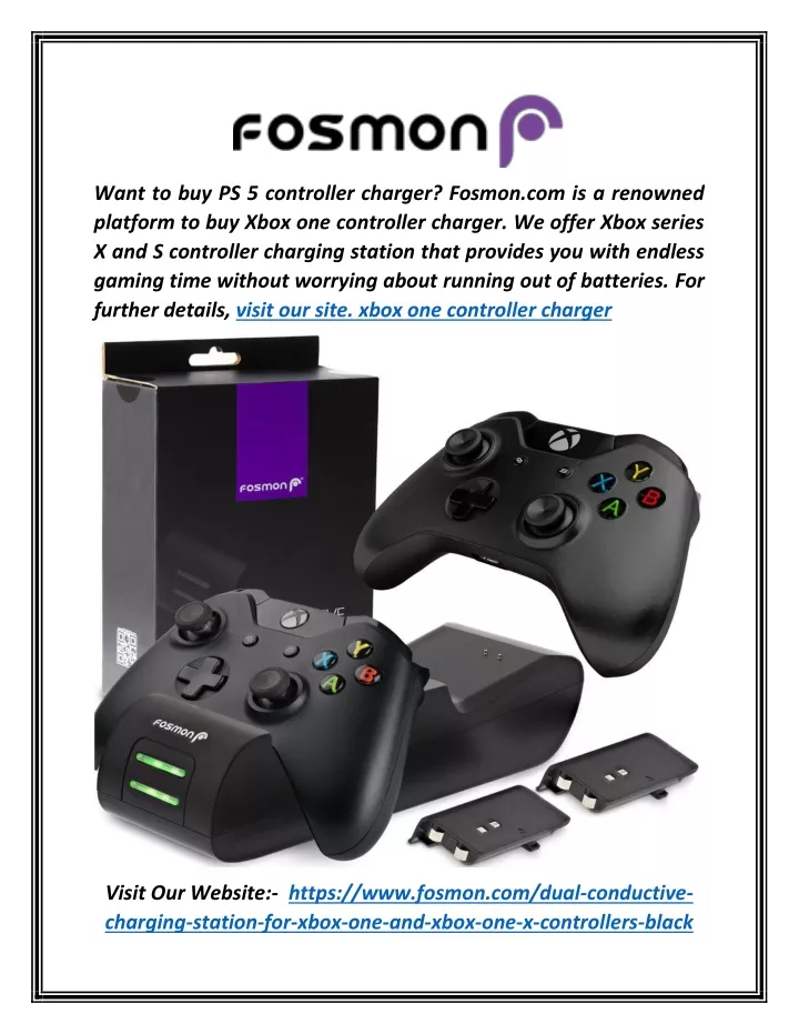 want to buy ps 5 controller charger fosmon