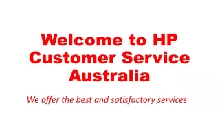 welcome to hp customer service australia