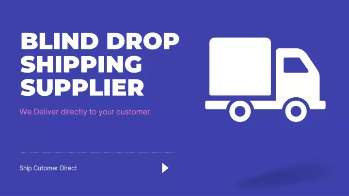 blind drop shipping supplier