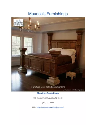 maurice s furnishings