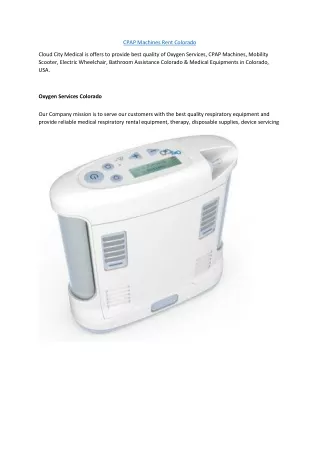 CPAP Machines Rent Colorado