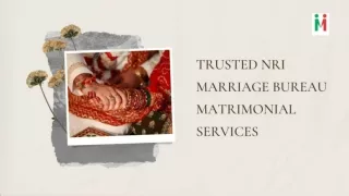 NRIMB Matrimonial services