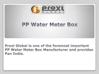 pp water meter box