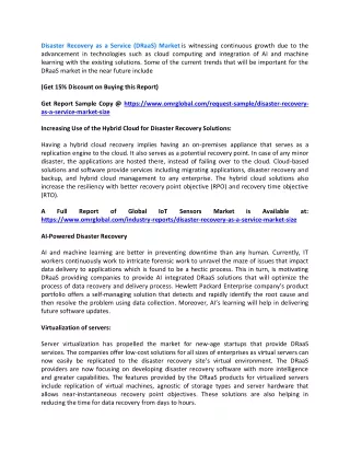 disaster recovery as a service draas market