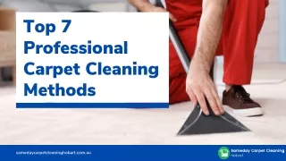 Top 7 Professional Carpet Cleaning Methods