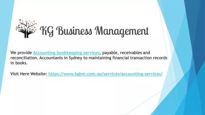 we provide accounting bookkeeping services