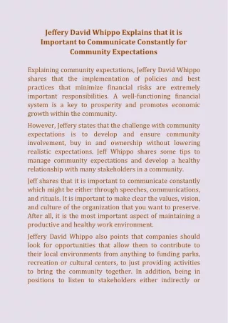 jeffery david whippo explains that
