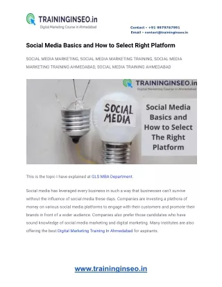 contact 91 9979767991 email contact@traininginseo