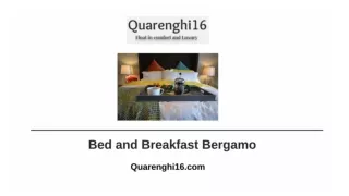 Bed and Breakfast Bergamo - Quarenghi16