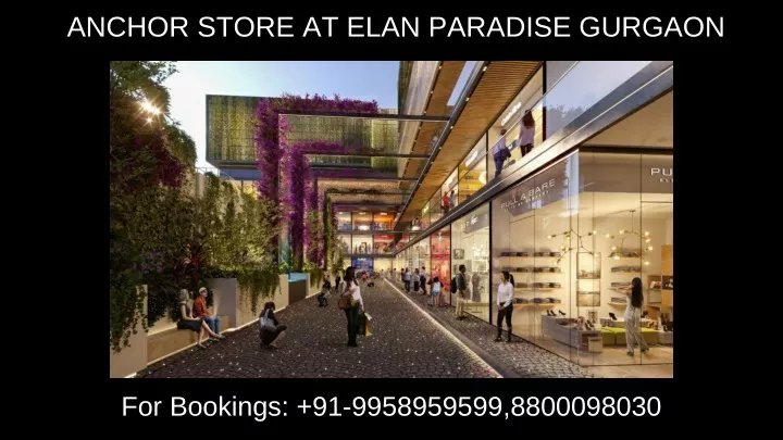 anchor store at elan paradise gurgaon